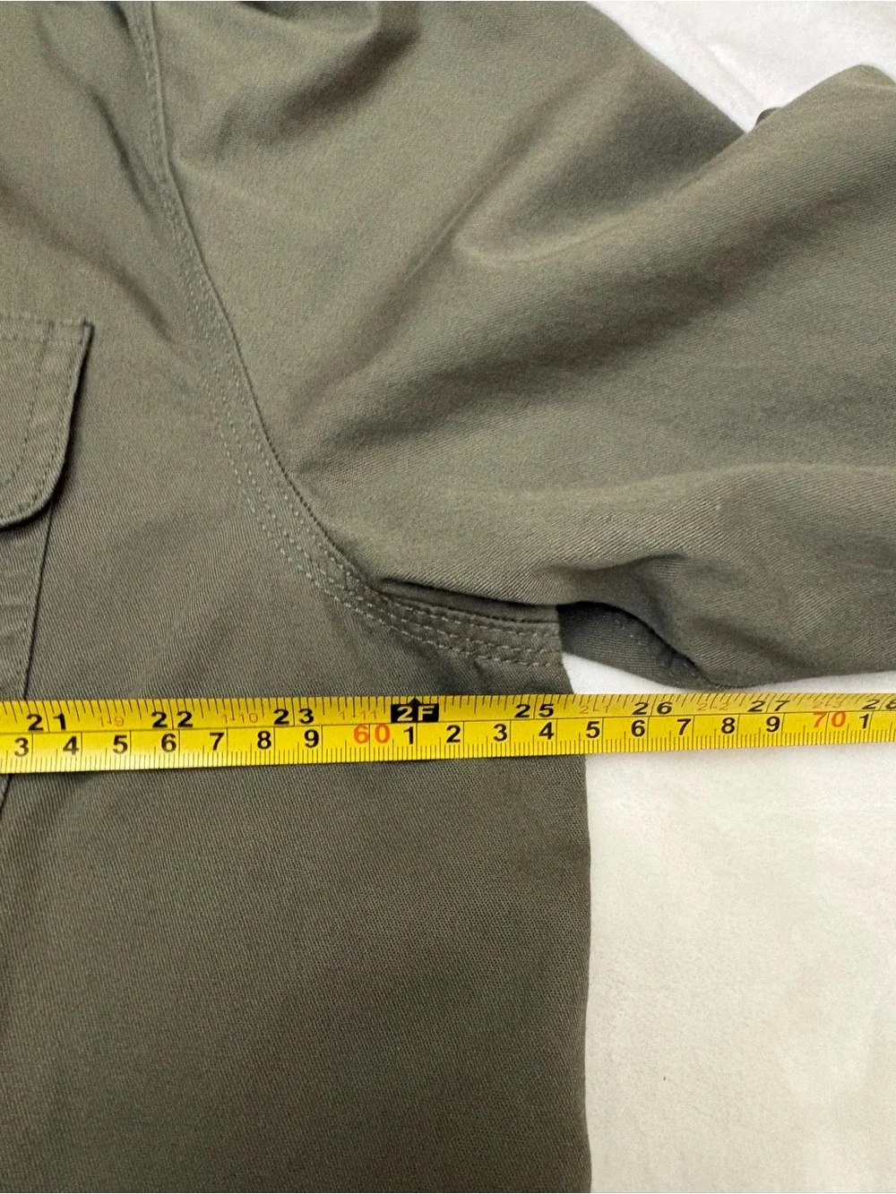 L.L.Bean Flannel Lined Hurricane Shirt Jacket Olive Green Men’s L utility barn